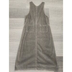 Real Comfort Vintage Corduroy Green Sleeveless Jumper Maxi Dress Size Medium